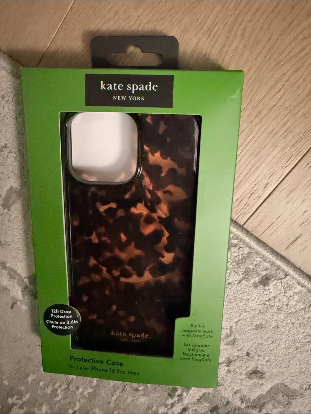 kate spade Tortoiseshell MagSafe Compatible Phone Case - Brown & Black